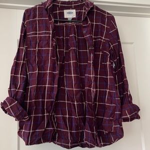 Fall ready plaid shirt.